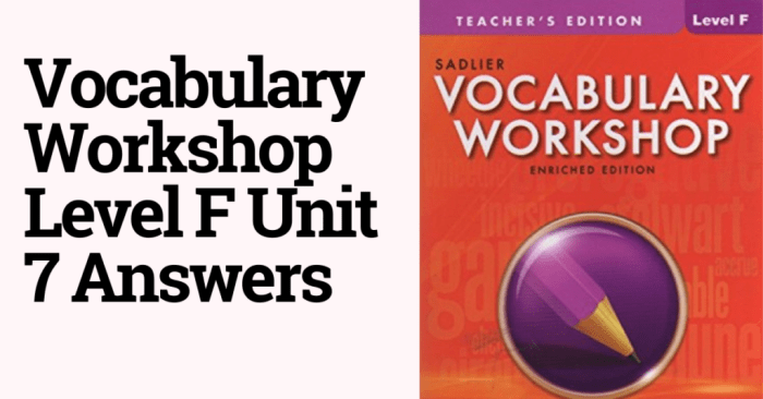 Vocabulary workshop level f unit 5 answers