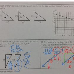 Slope with similar triangles worksheet