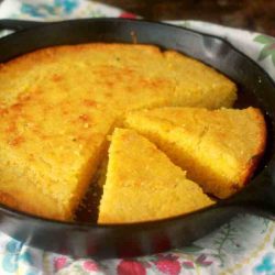 Henry is making a corn grits recipe