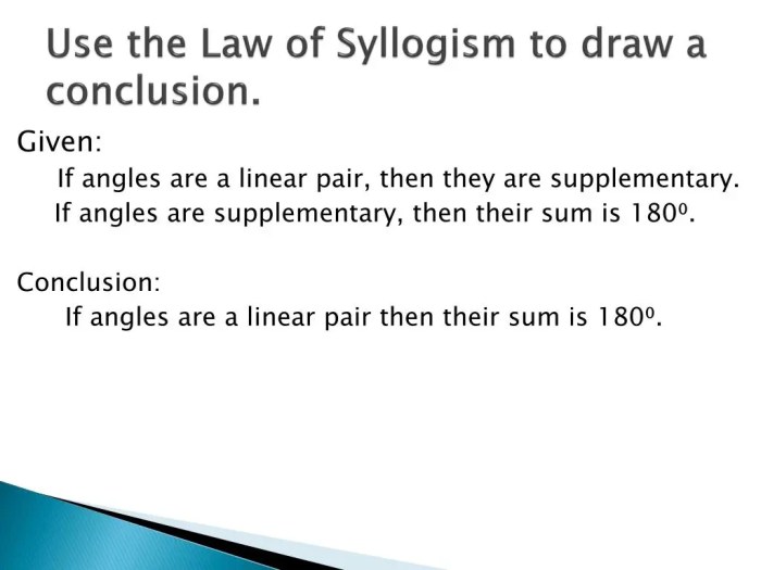 Law of detachment and syllogism worksheet