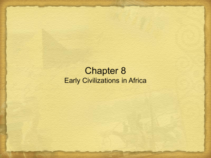 Unit 6 great civilizations of africa episode 6 video questions