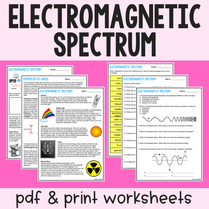 Tour of the electromagnetic spectrum webquest answer key